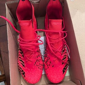 Adidas Predator freak .1 SG Bright Red soccer cleats ***NEW***